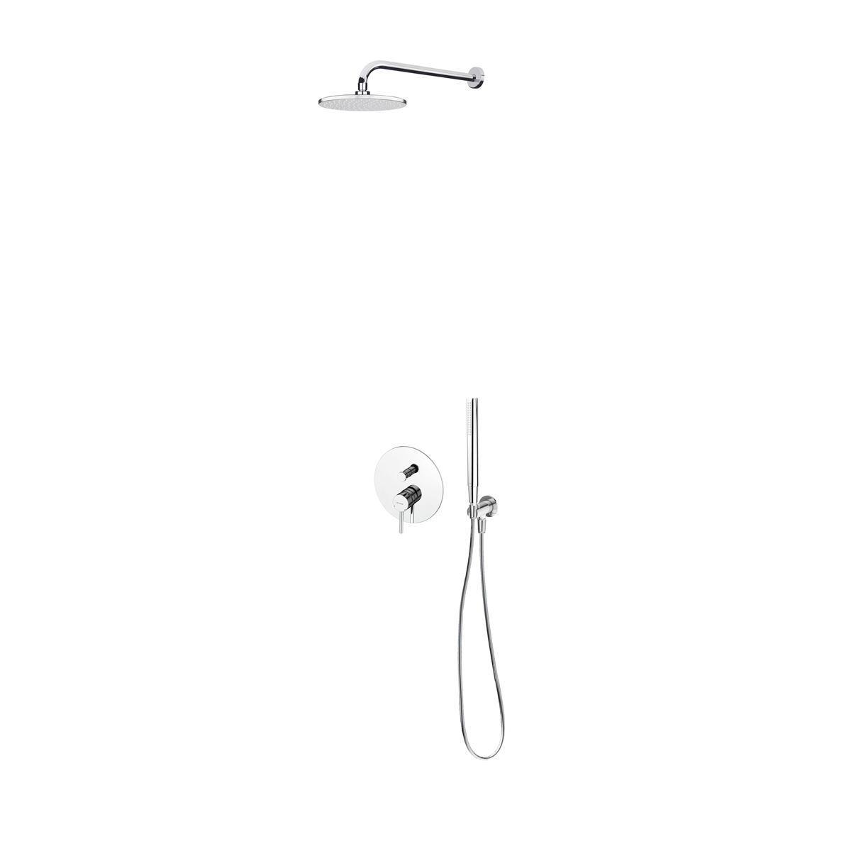 Zestaw Oltens Molle bateria podtynkowa z deszczownicą 22 cm Atran i kompletem prysznicowym Ume chrom połysk 36614100 - Wysyłka w 24h