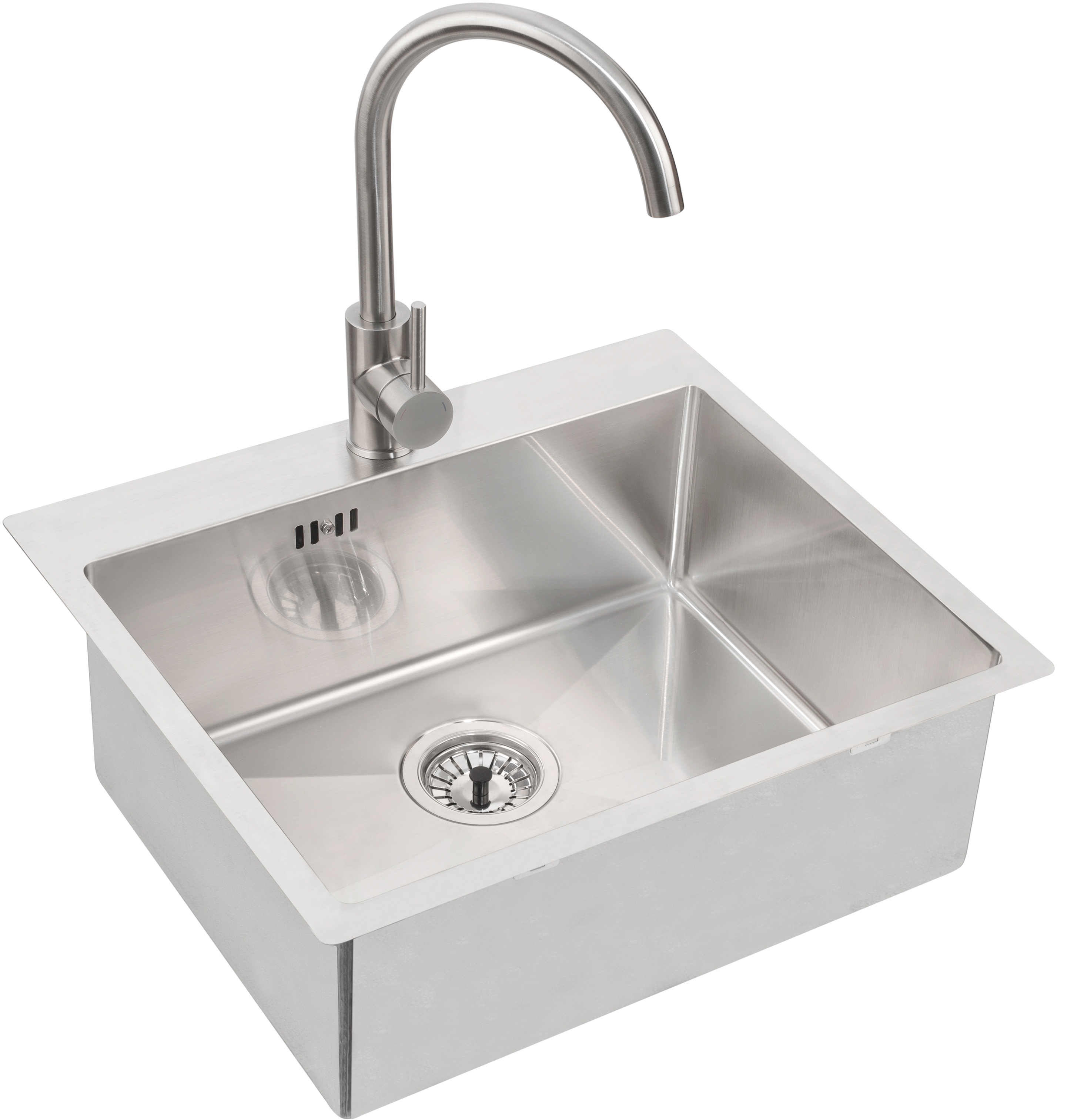 Genesis Concept 10 zlewozmywak 55x48 cm stal satyna 1124382 - Wysyłka w 24h