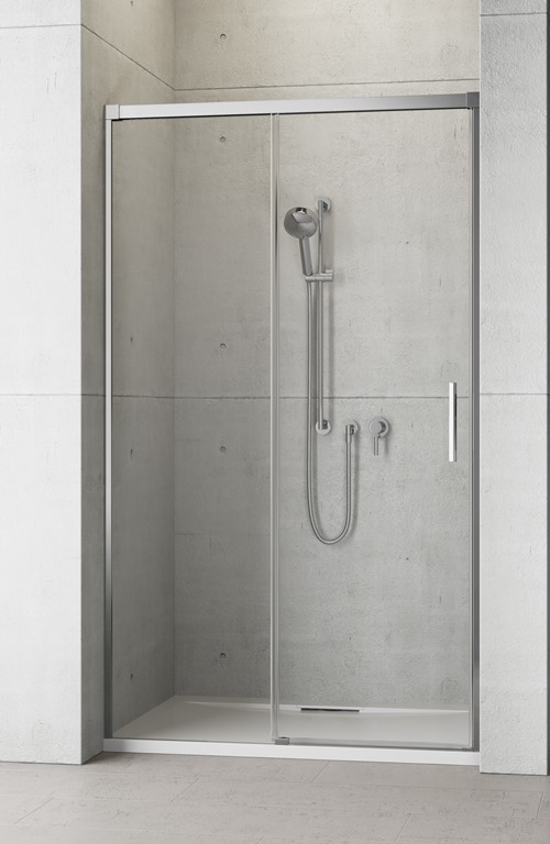 Radaway Idea DWJ drzwi prysznicowe 110 cm wnękowe lewe chrom/szkło przezroczyste 387015-01-01L