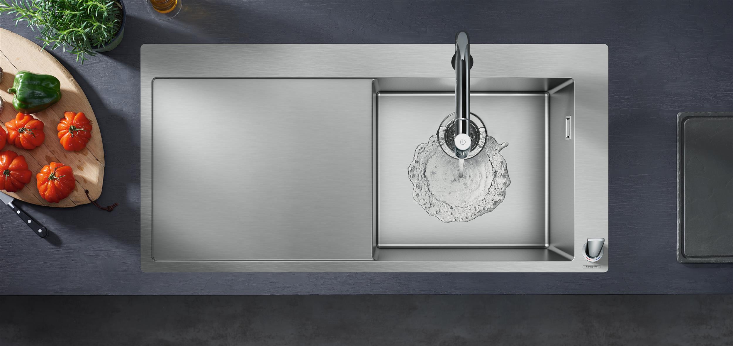 Hansgrohe S 71 zlewozmywak stalowy 104,5x51 cm 43307800