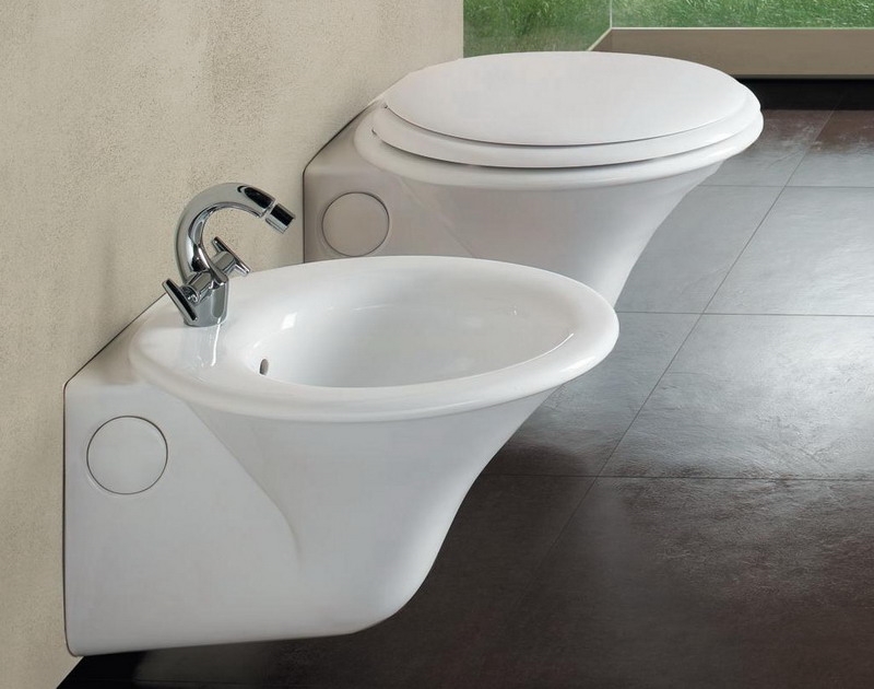 Hatria Sculture bidet wiszący biały Y0BF01