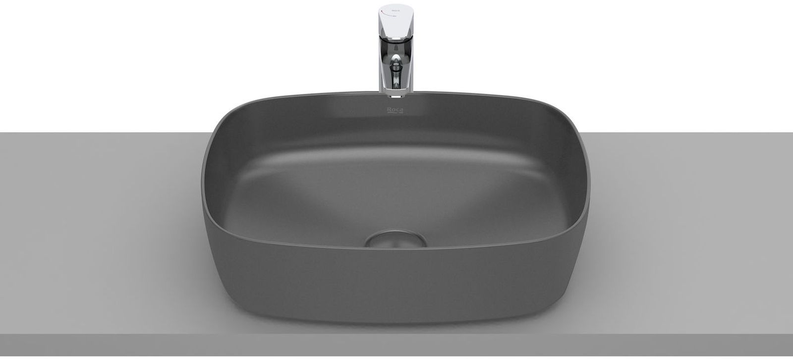 Roca Inspira Soft umywalka 50x37 cm nablatowa onyks A327500640