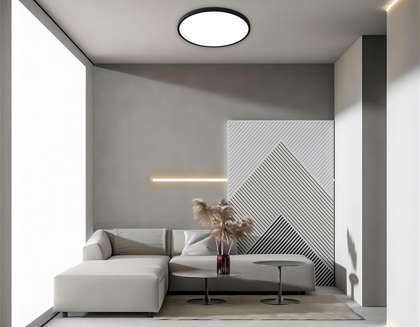 Light Prestige California plafon 1x24 W czarny LP-2505/1C-30 BK