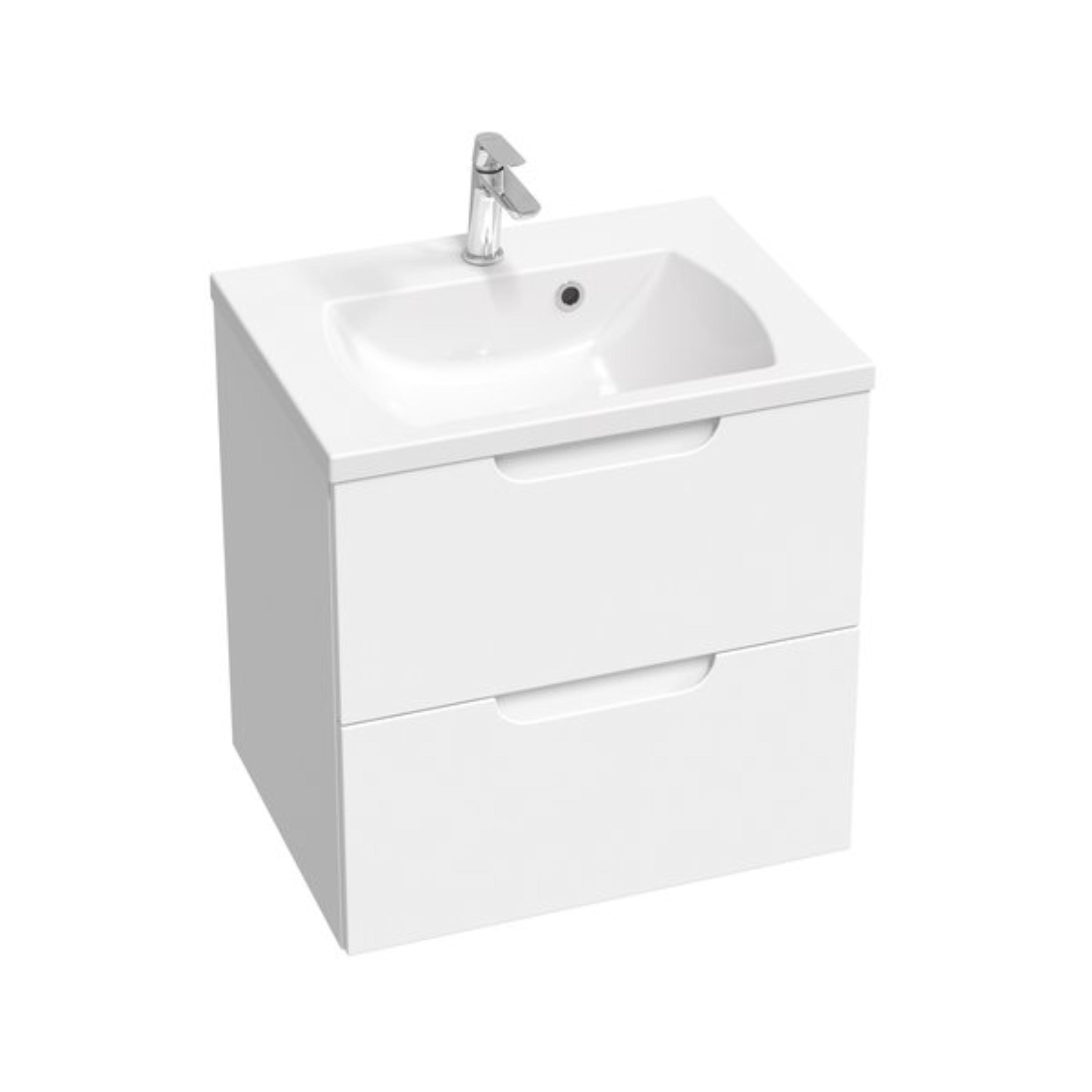 Ravak Classic II umywalka 60x45 cm prostokątna ścienna-meblowa biała XJX01160003