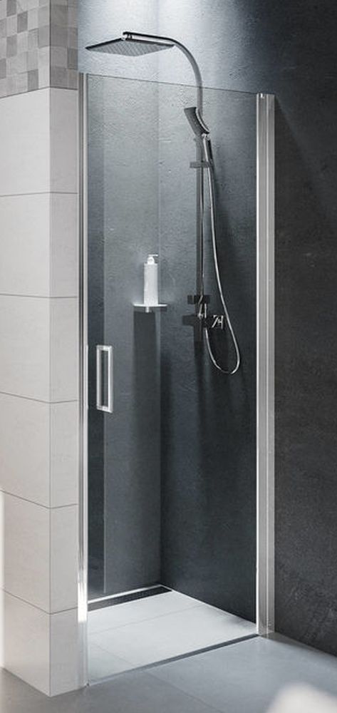 Riho Novik Z101 drzwi prysznicowe 90 cm wnękowe chrom błyszczący/szkło przezroczyste G003002120