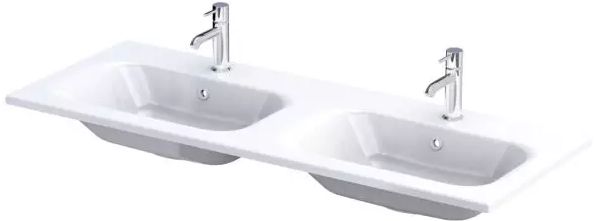 Oristo Are umywalka 121x46 cm prostokątna meblowa biała UME-AR-120-92-D