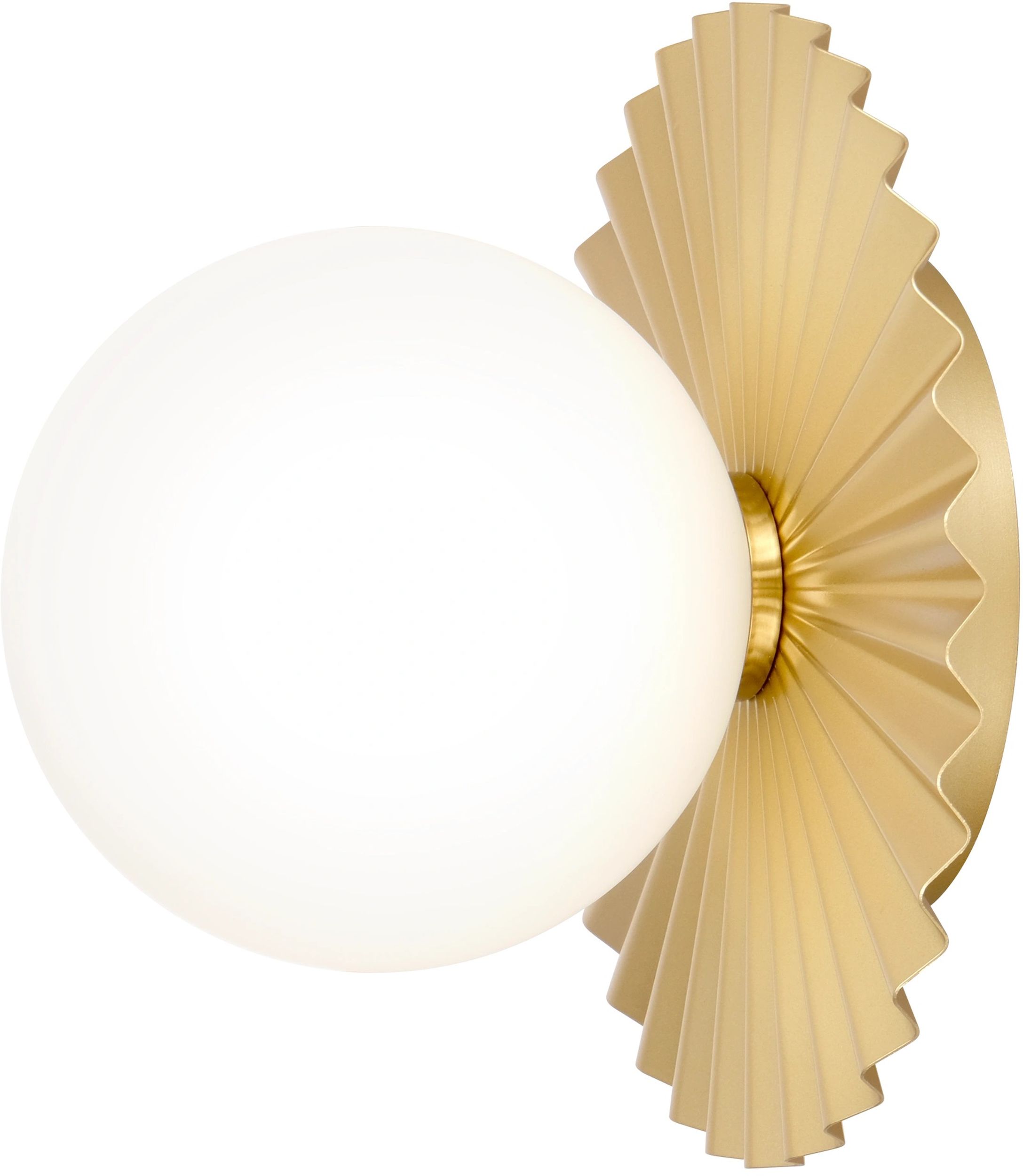 CosmoLight Marbella kinkiet 1x7W złoty/mleczny W01425AU