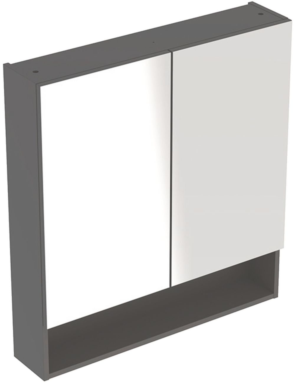 Geberit Selnova Square szafka 80 cm lustrzana wisząca lava mat 501.269.00.1