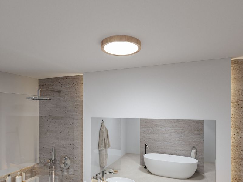 Paulmann Tega plafon 1x22,5W LED drewno 71085