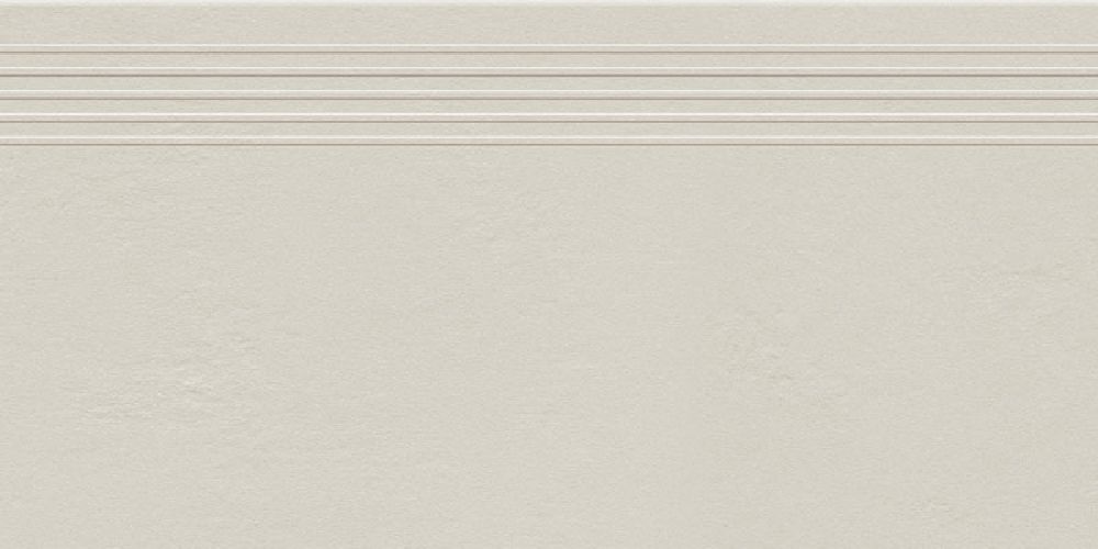 Tubądzin Indrustio Light Grey stopnica 59,8x29,6 cm szara