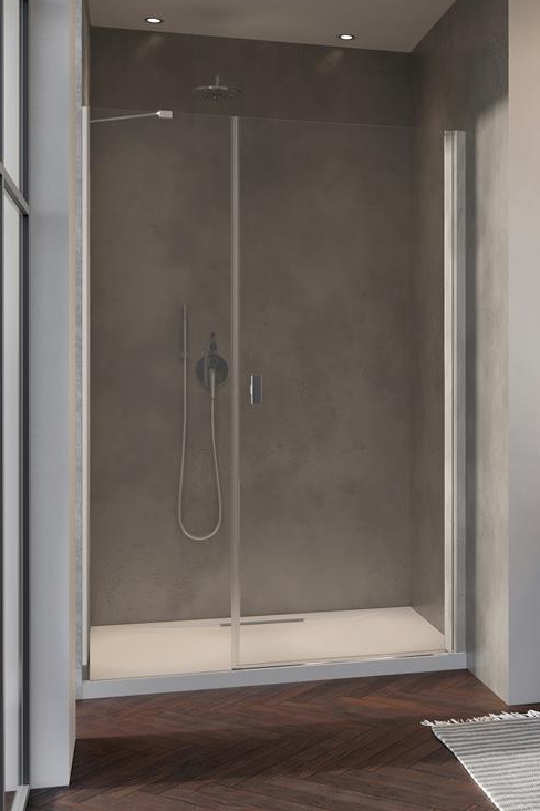 Radaway Nes DWS drzwi prysznicowe 140 cm wnękowe prawe chrom/szkło przezroczyste 10028140-01-01R