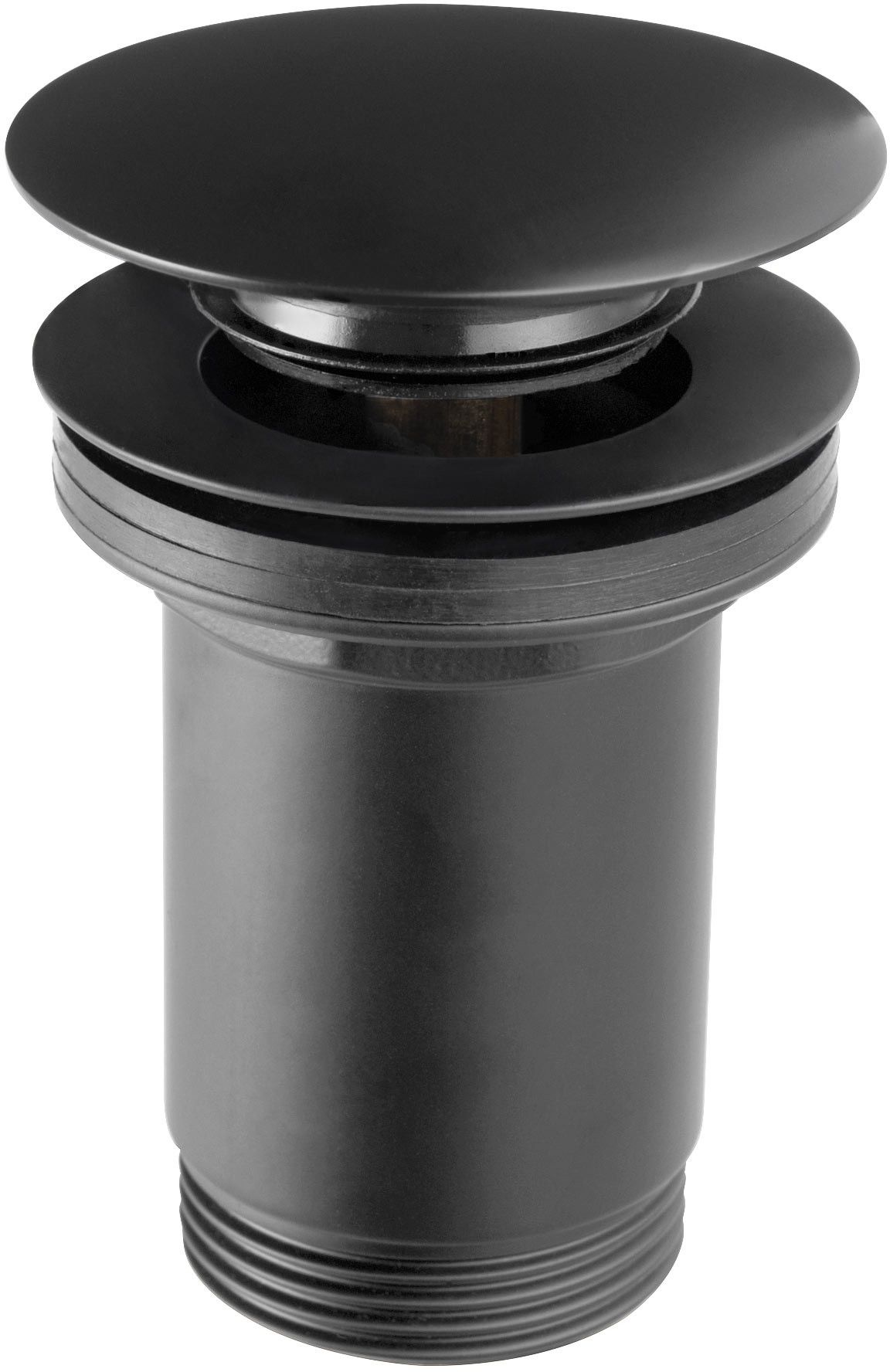 Ferro Rotondo korek do umywalki czarny mat S285B-BL-B
