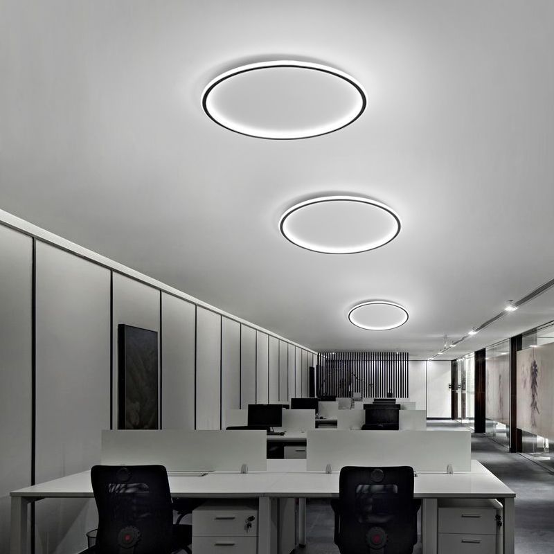 Abigali Modern plafon 1x36W LED czarny/biały MD1803-R50-Y - Wysyłka w 24h