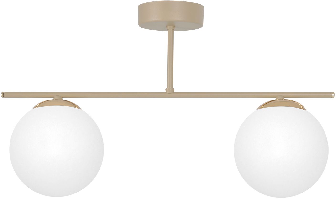 Kaja Savia lampa podsufitowa 2x10 W biała-złota-beżowa K-5791