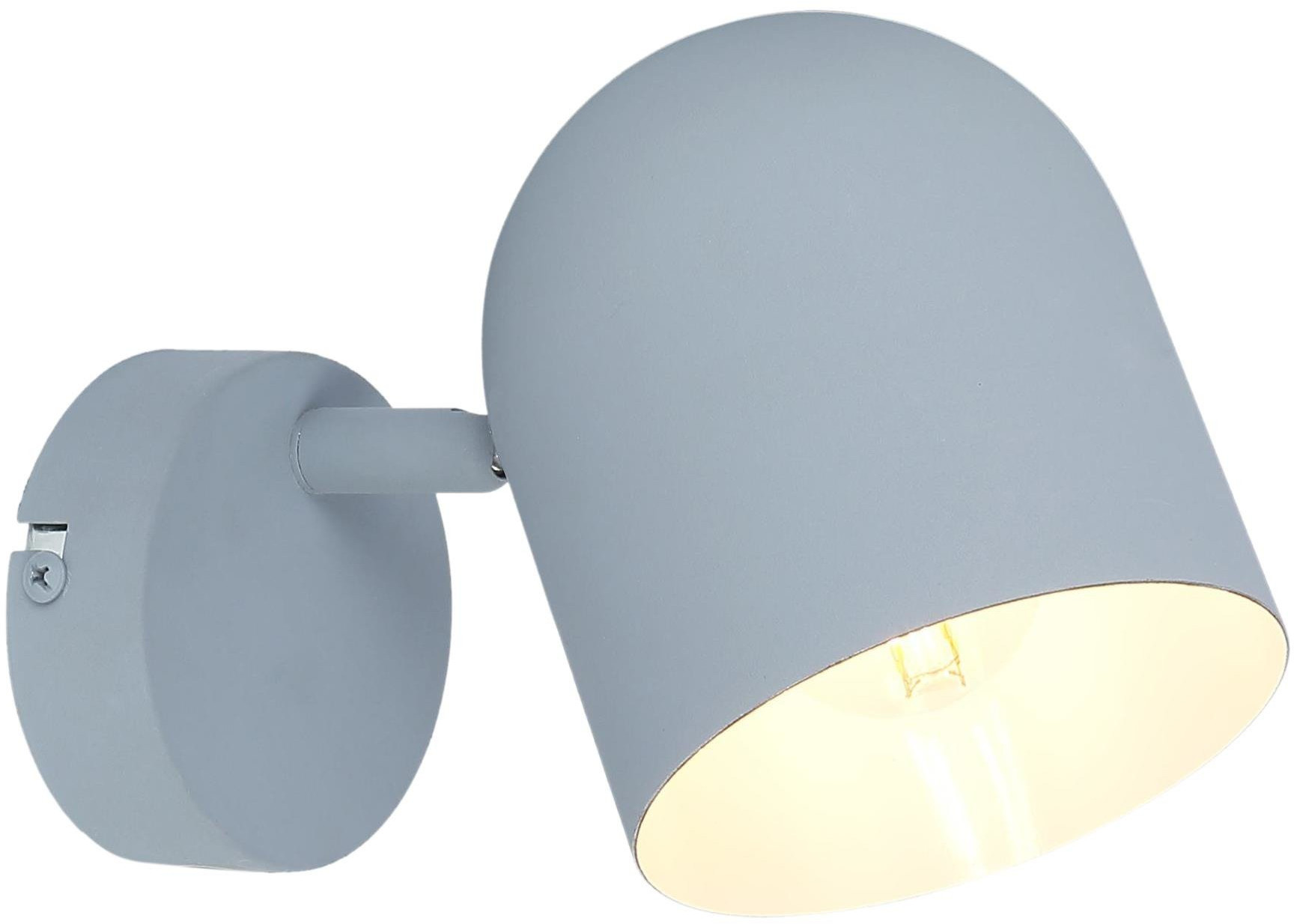 Candellux Azuro kinkiet 1x40 W szary 91-63205