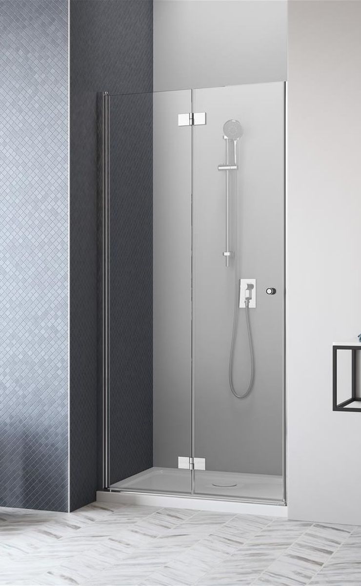 Radaway Essenza New DWB drzwi prysznicowe 80 cm lewe szkło przezroczyste chrom/szkło przezroczyste 385075-01-01L