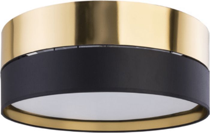 TK Lighting Hilton plafon 3x15W czarny/złoty 4180 - Wysyłka w 24h