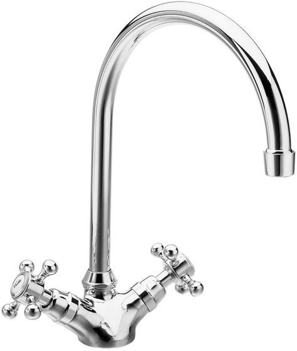 Sapho Antea bateria kuchenna stojąca chrom 3091