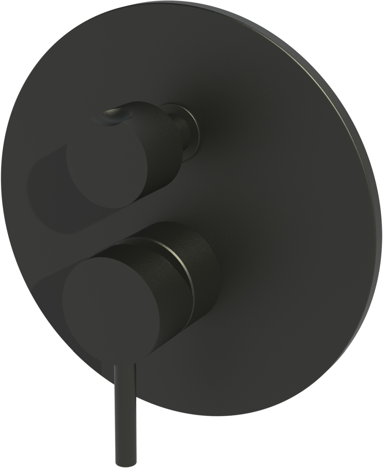 Paffoni Light bateria wannowo-prysznicowa podtynkowa czarny mat LIG019.NO