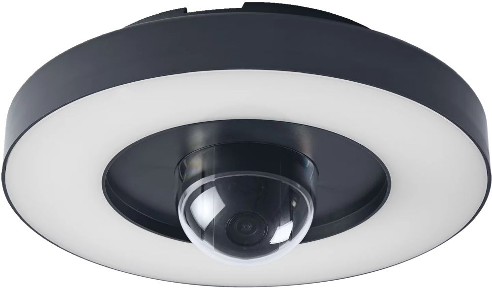 Ledvance Smart+ Camera Circle Cam Control kinkiet zewnętrzny 1x72W LED z kamerą ciemny szary