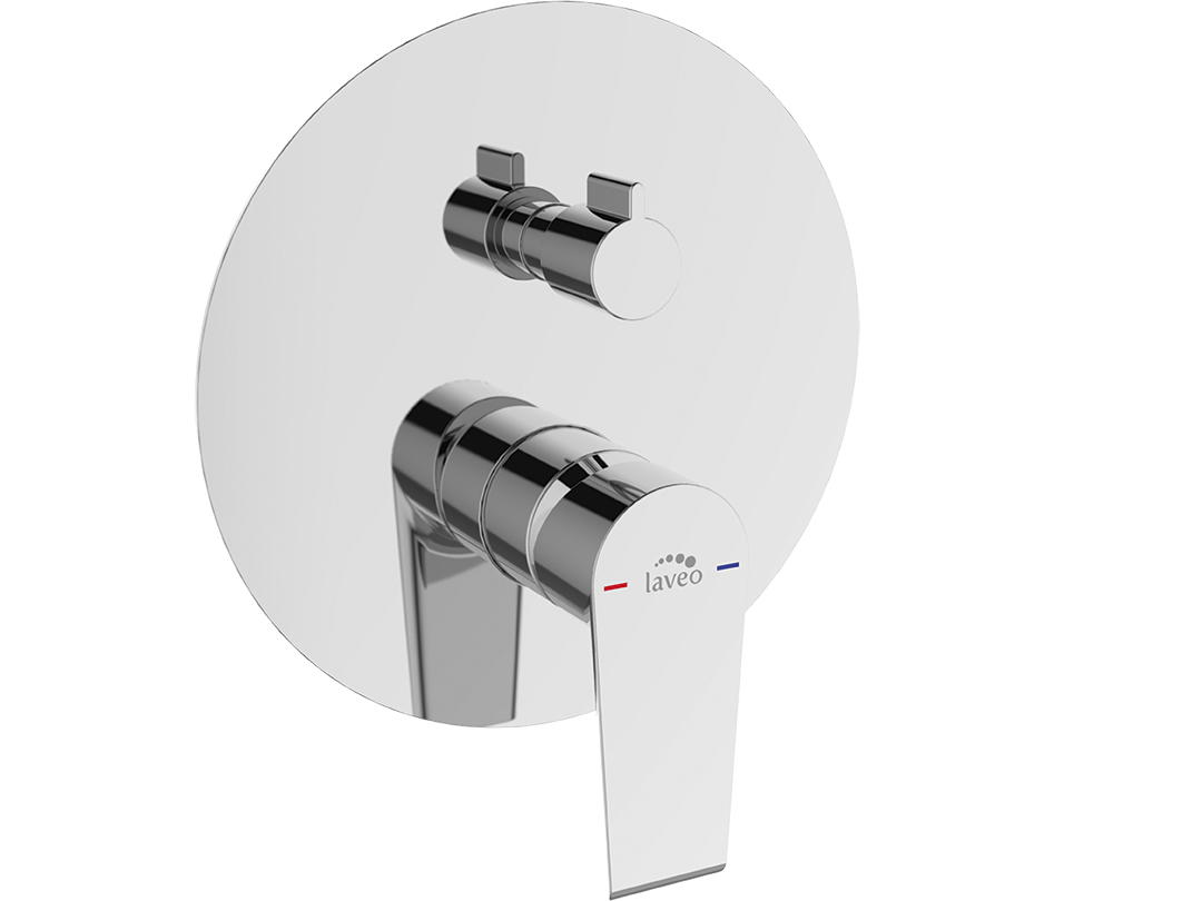 Laveo Largo bateria wannowo-prysznicowa podtynkowa chrom BAH00PD