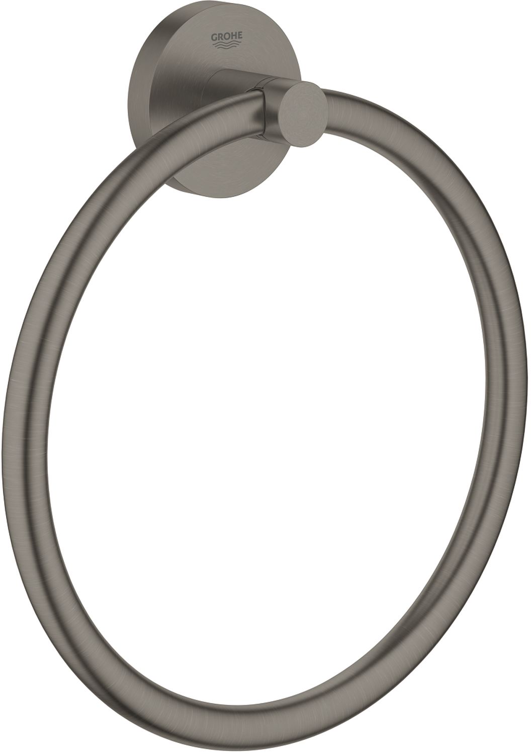 Grohe Essentials wieszak na ręcznik 18 cm okrągły brushed hard graphite 40365AL1 - Wysyłka w 24h