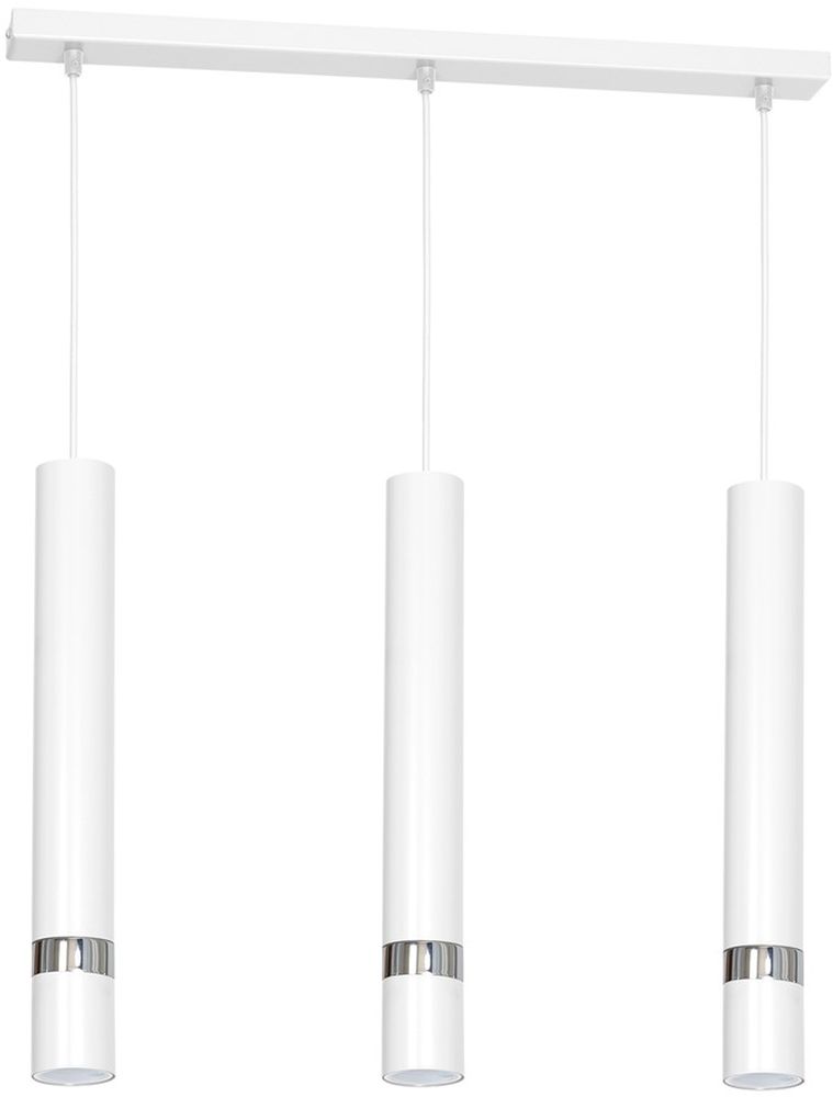 Milagro Joker lampa wisząca 3x8W biała/chrom MLP1348 - Wysyłka w 24h