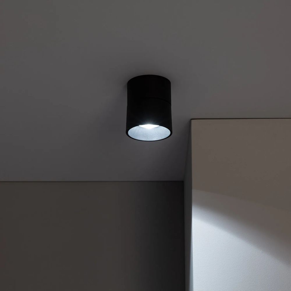 Abruzzo Estetica LED Romeo lampa podsufitowa 1x15 W LED czarny ABR-LPR-15W-C-NW