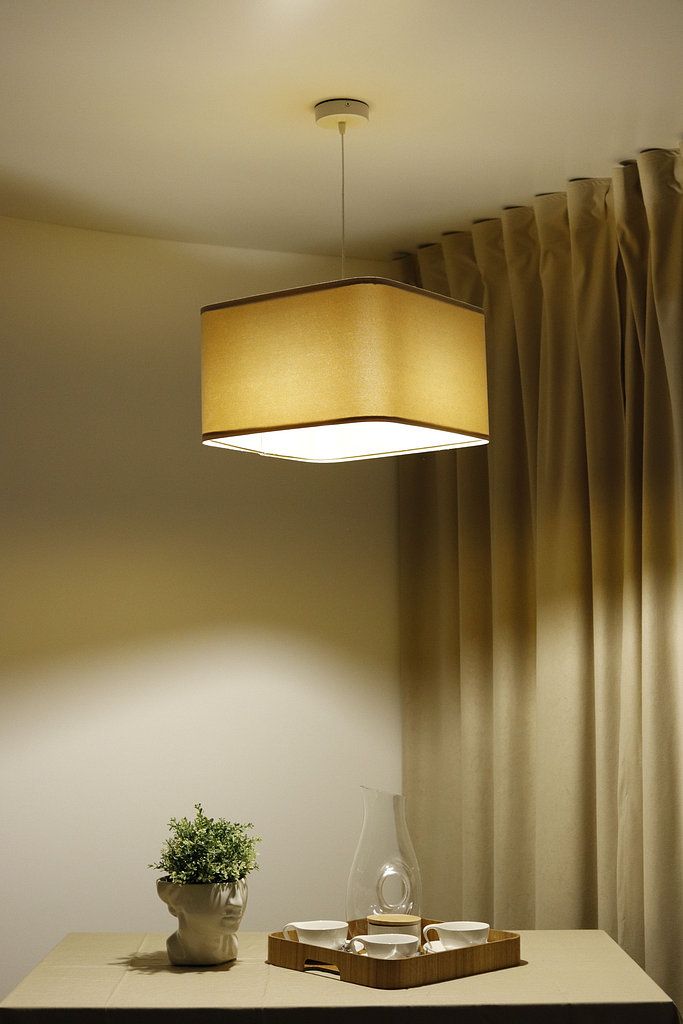 BPS Koncept Kwadro sue lampa wisząca 1x60 W złota-beżowa KW-107-40W30