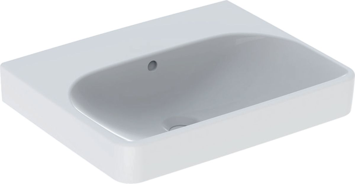 Geberit Smyle Square umywalka 55x44 cm ścienna prostokątna biała 501.574.00.1