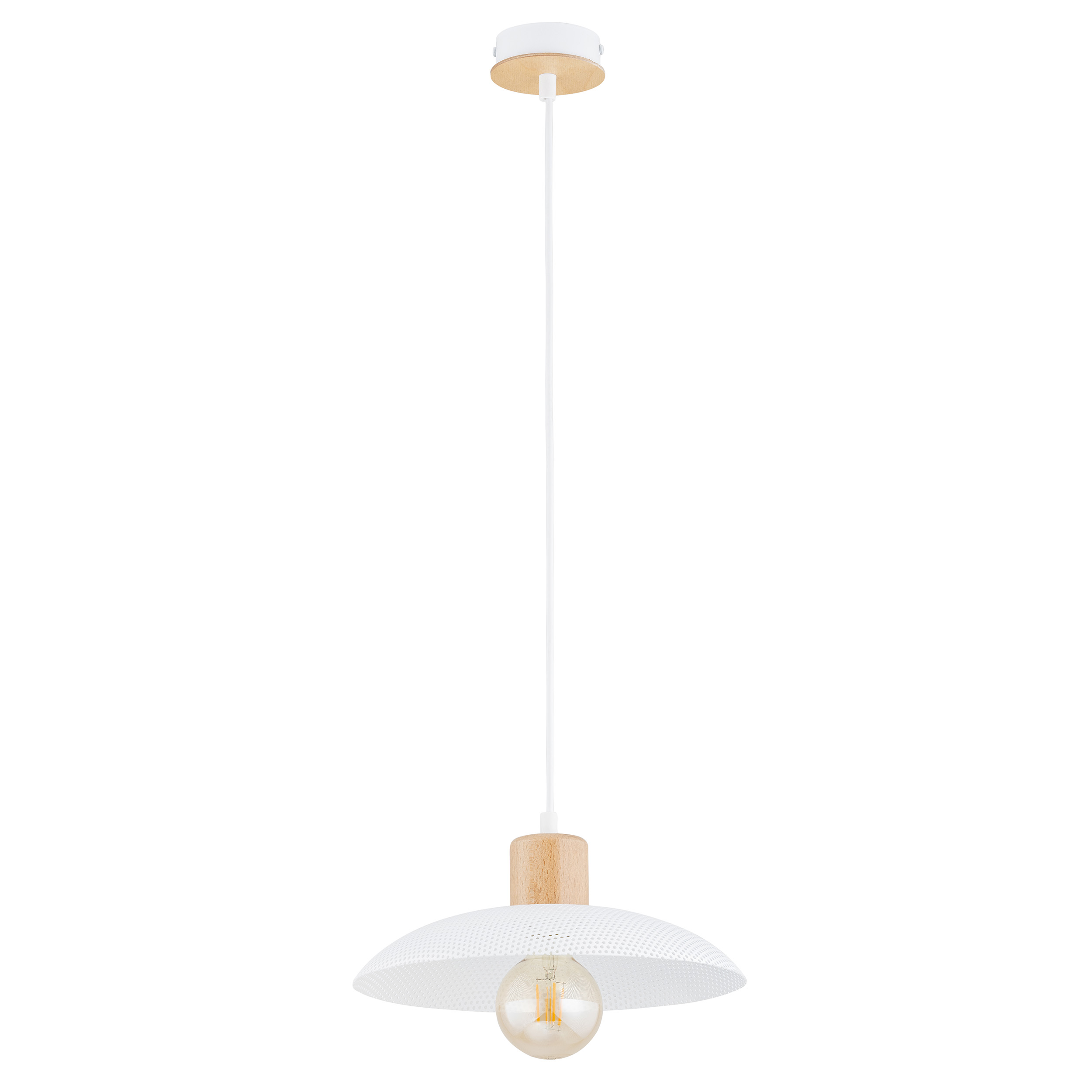 Emibig Kobe lampa wisząca 1x15W biały 1319/1