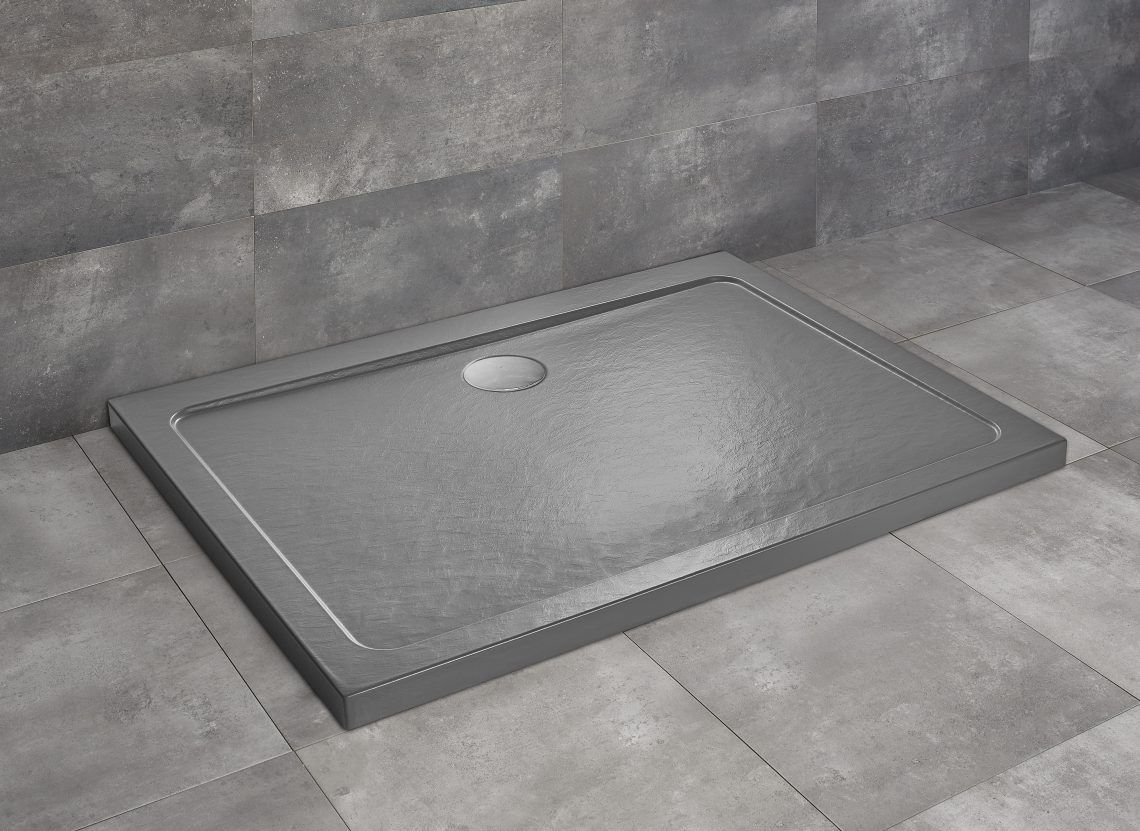 Radaway Doros D brodzik 100x90 cm prostokątny stone antracyt SDRD1090-01-64S