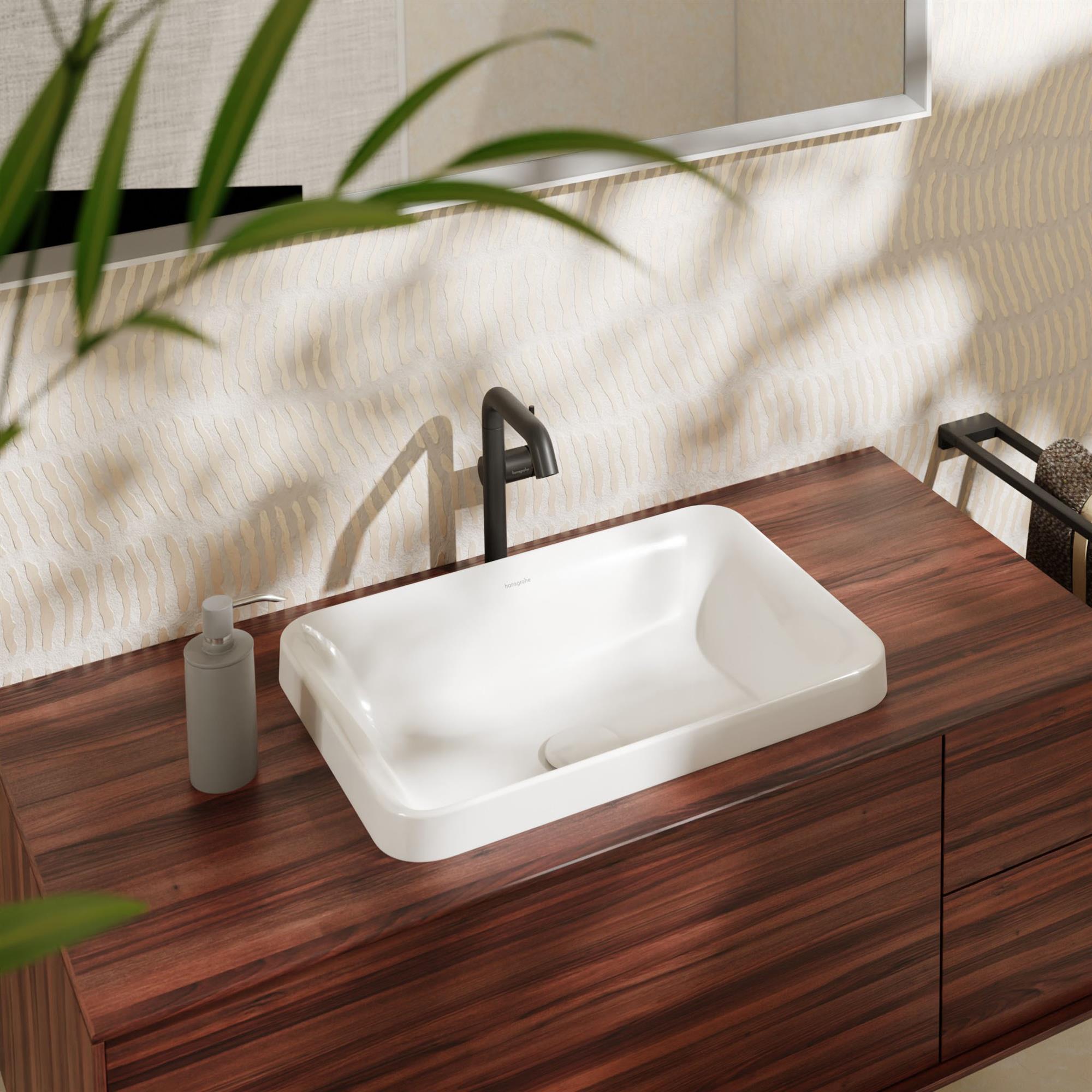 Hansgrohe Xuniva Q umywalka 55x40 cm wpuszczana w blat biały 60158450