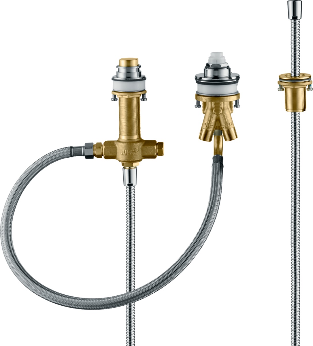 Hansgrohe zestaw podstawowy do baterii 3-otworowej nawannowej 13439180 - Wysyłka w 24h