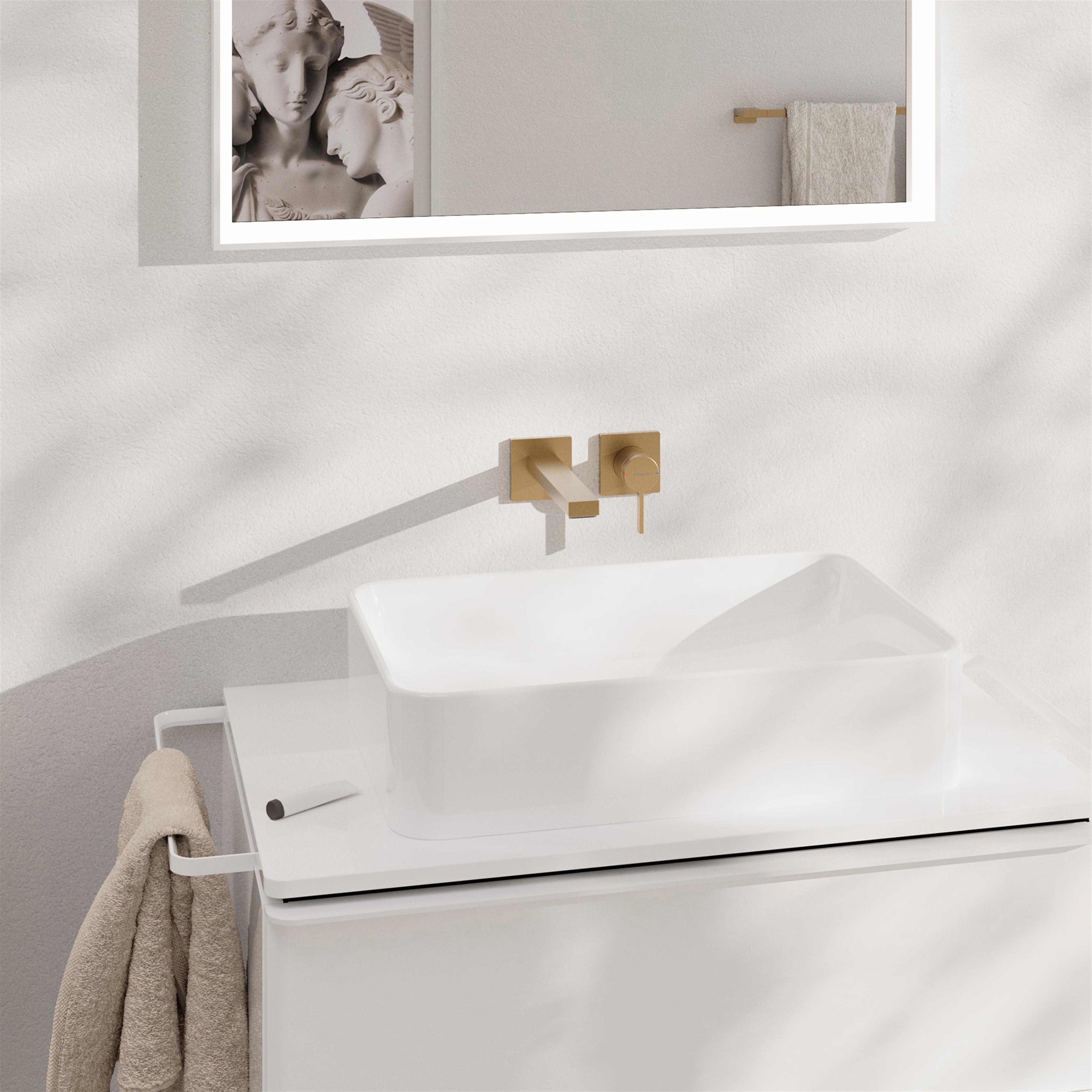 Hansgrohe Tecturis E bateria umywalkowa podtynkowa brąz szczotkowany 73051140