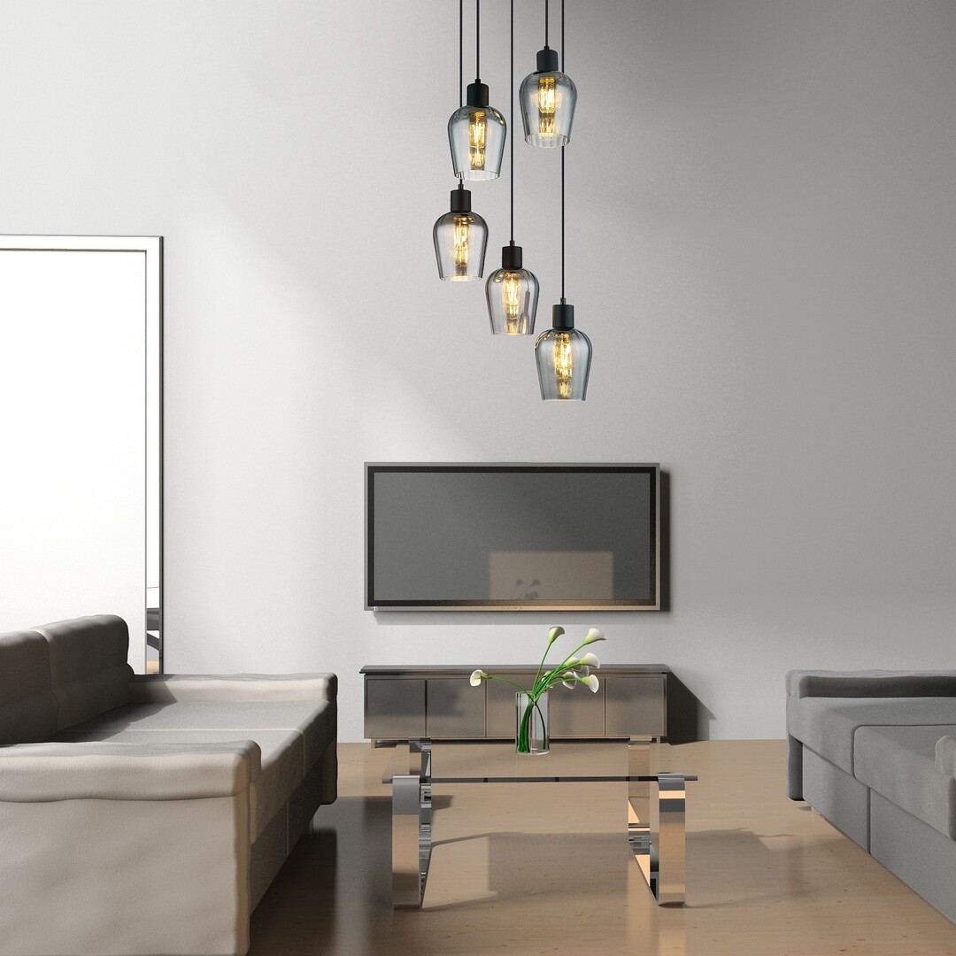 Rabalux Florian lampa wisząca 5x40 W czarna 72272 - Wysyłka w 24h