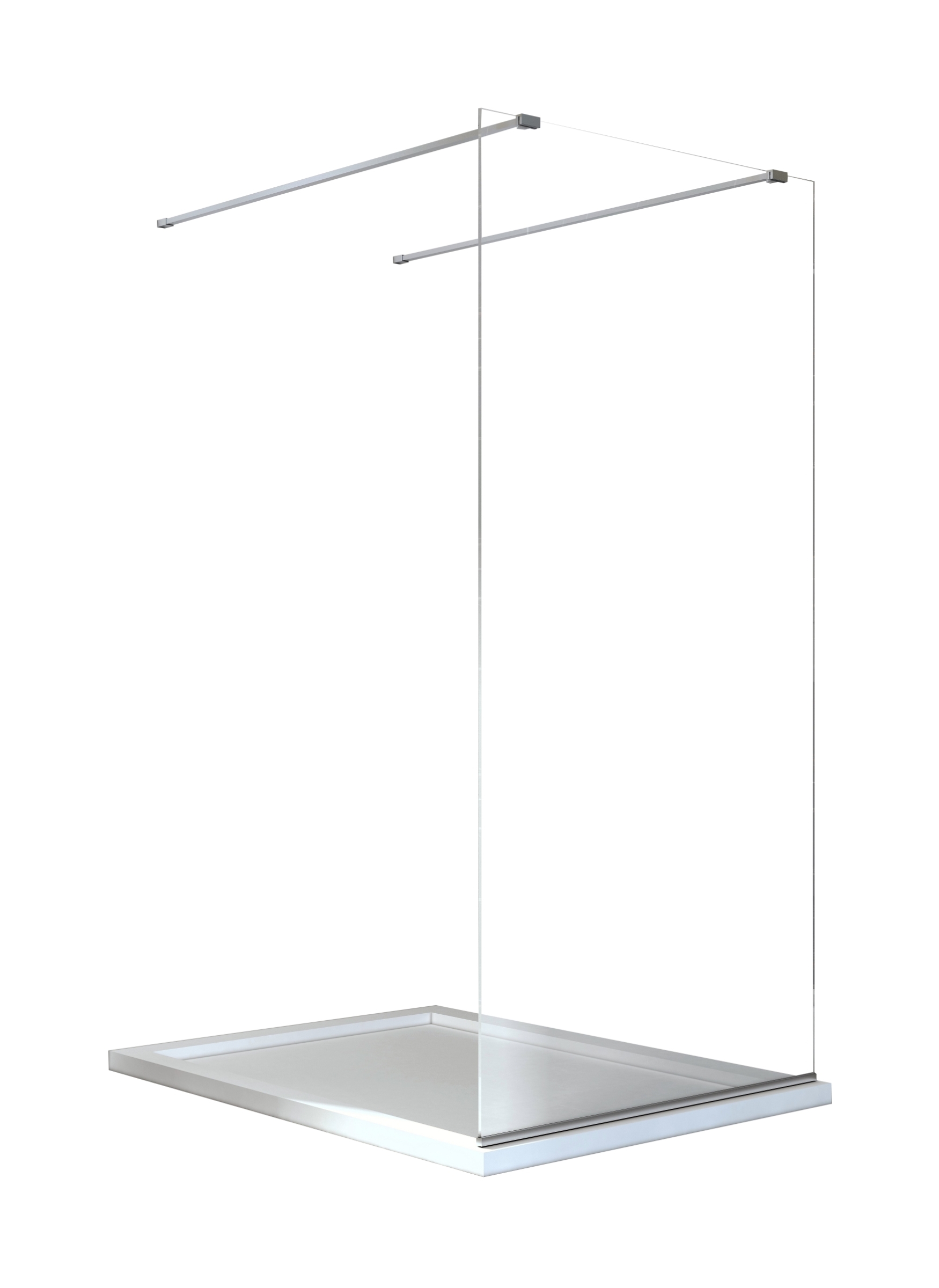 Besco Aveo Due Walk-In ścianka prysznicowa 100 cm chrom błyszczący/szkło przezroczyste AVD-100-195C
