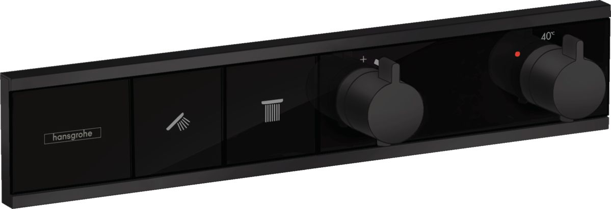Hansgrohe RainSelect bateria wannowo-prysznicowa podtynkowa termostatyczna czarny mat 15380670