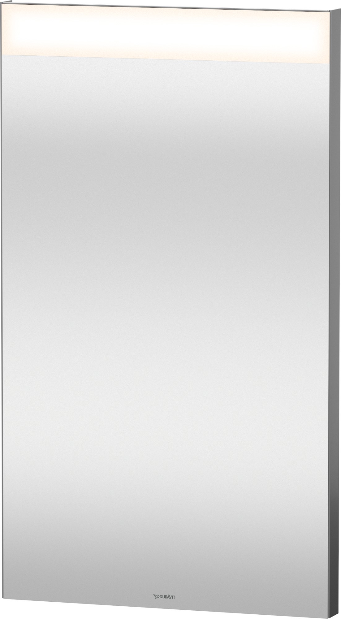 Duravit D-Neo lustro 40x70 cm prostokątne z oświetleniem srebrny LM7834000000000