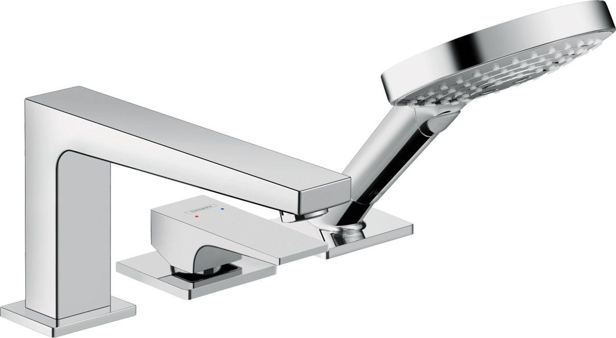 Hansgrohe Metropol bateria nawannowo-prysznicowa 3-otworowa chrom 32551000