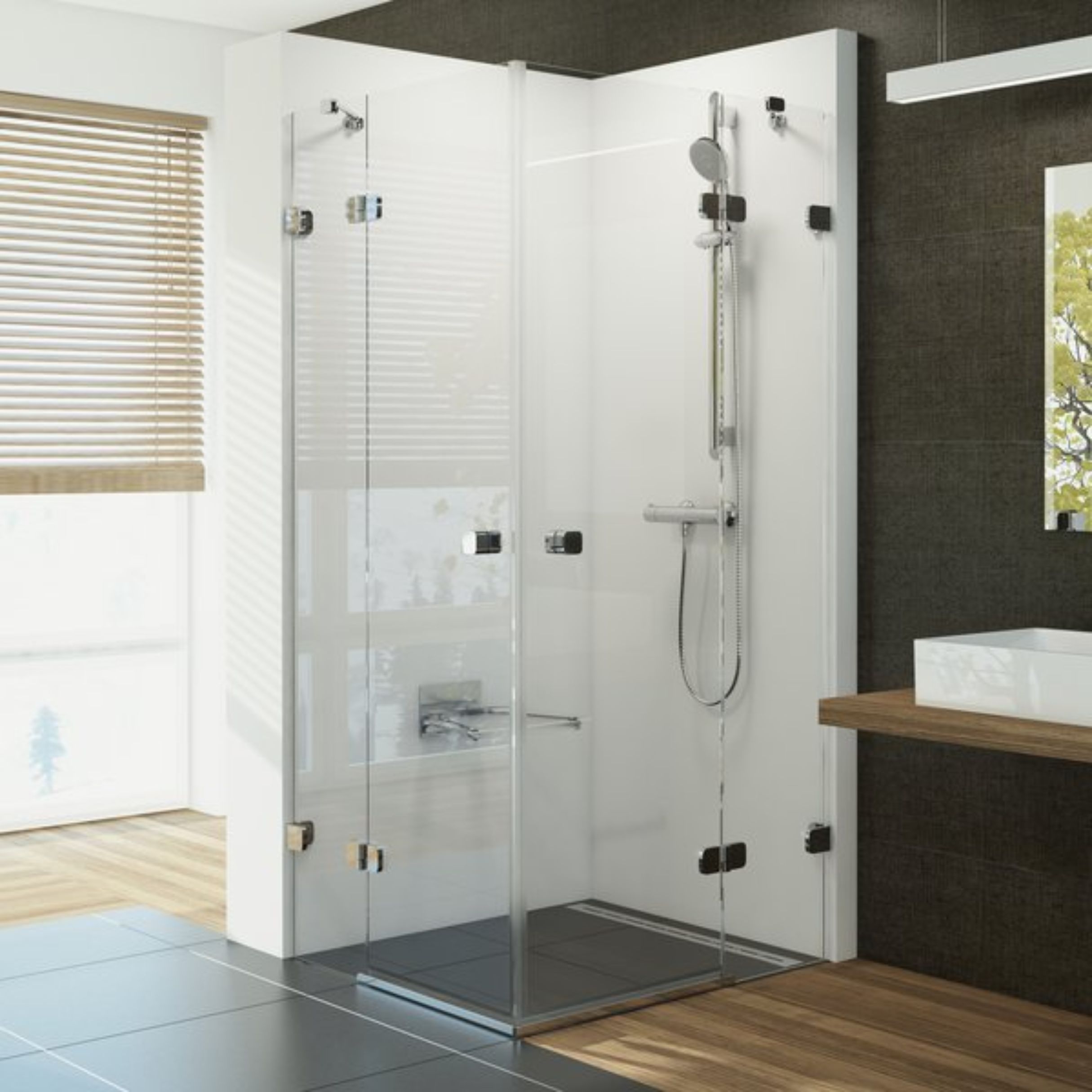 Ravak Brillant kabina prysznicowa 80x80 cm kwadratowa chrom połysk/szkło przezroczyste 1UV44A00Z1 - Wysyłka w 24h