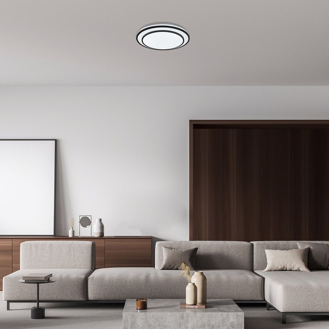 Rabalux Lupita plafon 1x40W LED biały/czarny 2130