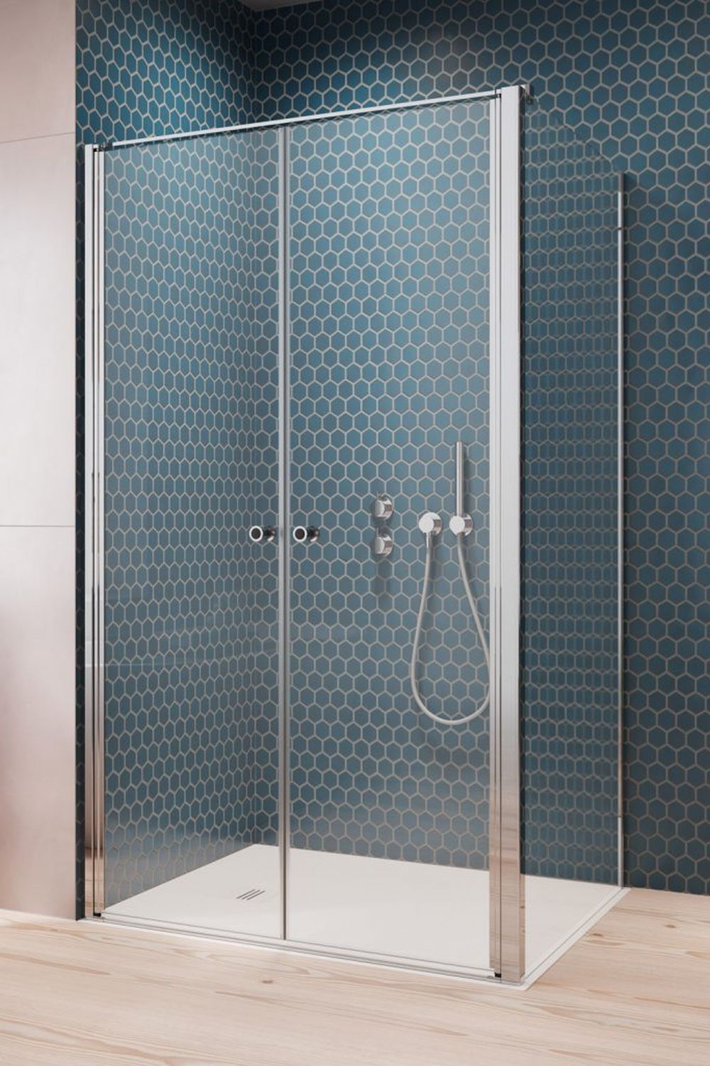 Radaway Eos DWD+S drzwi prysznicowe 80 cm chrom/szkło przezroczyste 13799490-01