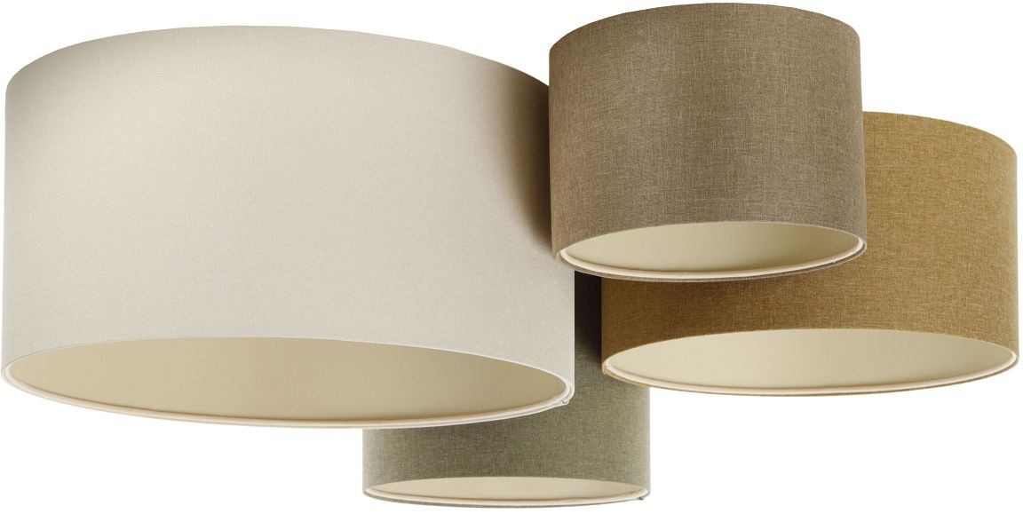 BPS Koncept Boho Ellegant lampa podsufitowa 4x60 W zielona 084-074
