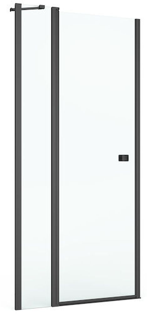 Roca Capital drzwi prysznicowe 80 cm czarny mat/szkło przezroczyste AM4608016M - Wysyłka w 24h