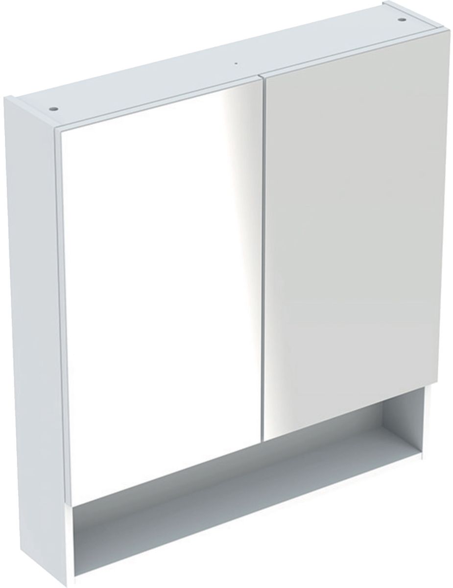 Geberit Selnova Square szafka 80 cm lustrzana wisząca biały połysk 501.268.00.1