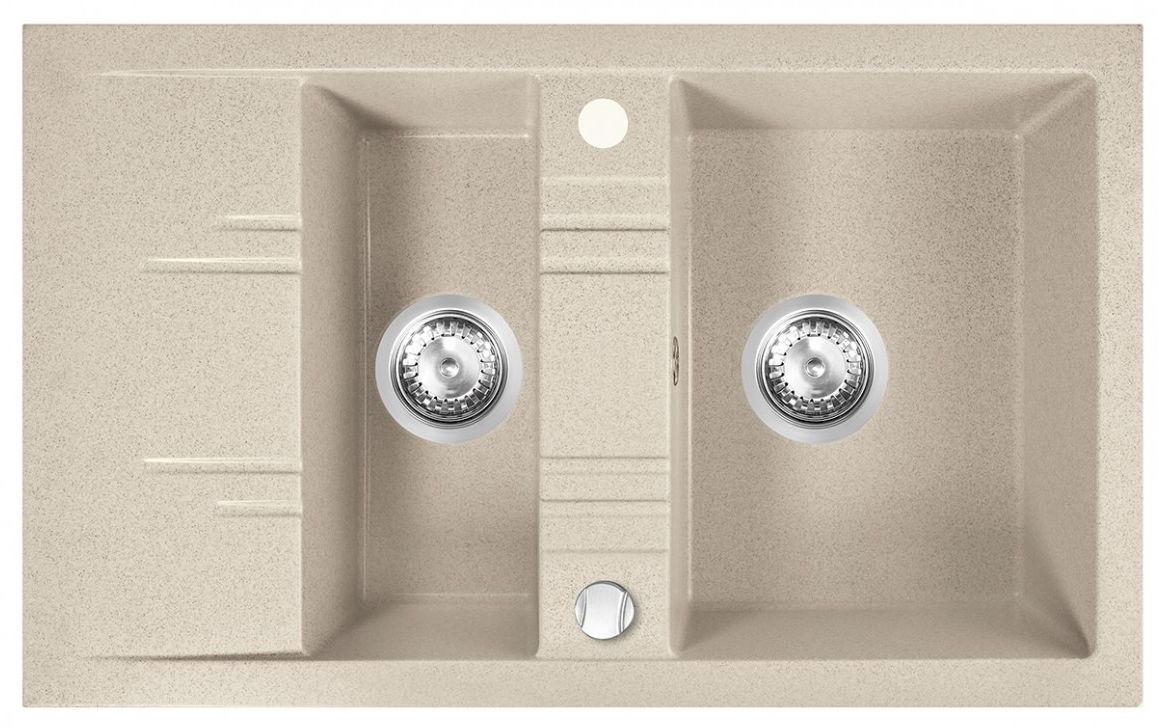 FDesign Carioca zlewozmywak granitowy 79x48 cm piasek FD9-15-4879-88