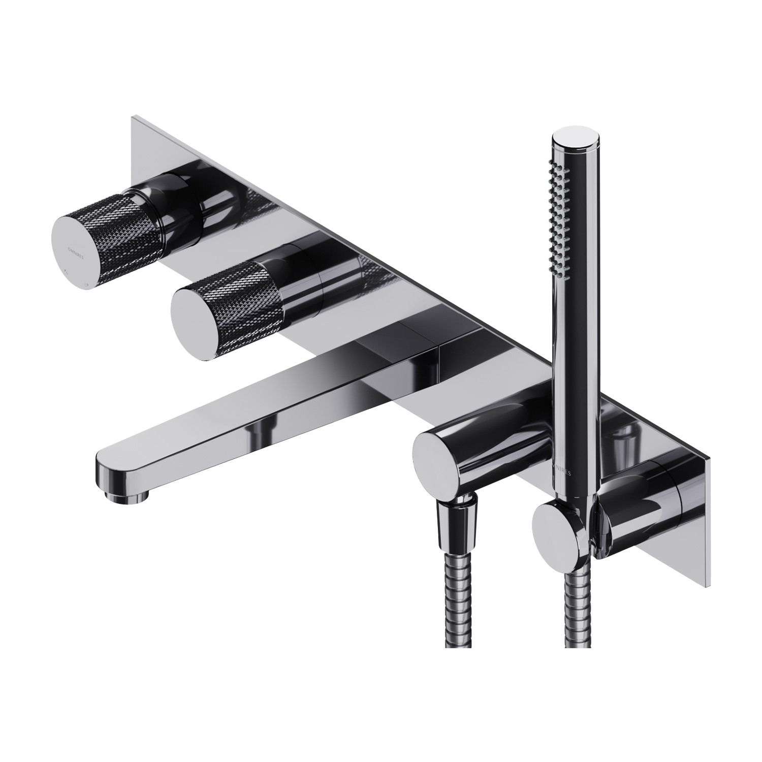 Omnires Contour bateria wannowo-prysznicowa podtynkowa chrom CT8037/1CR - Wysyłka w 24h