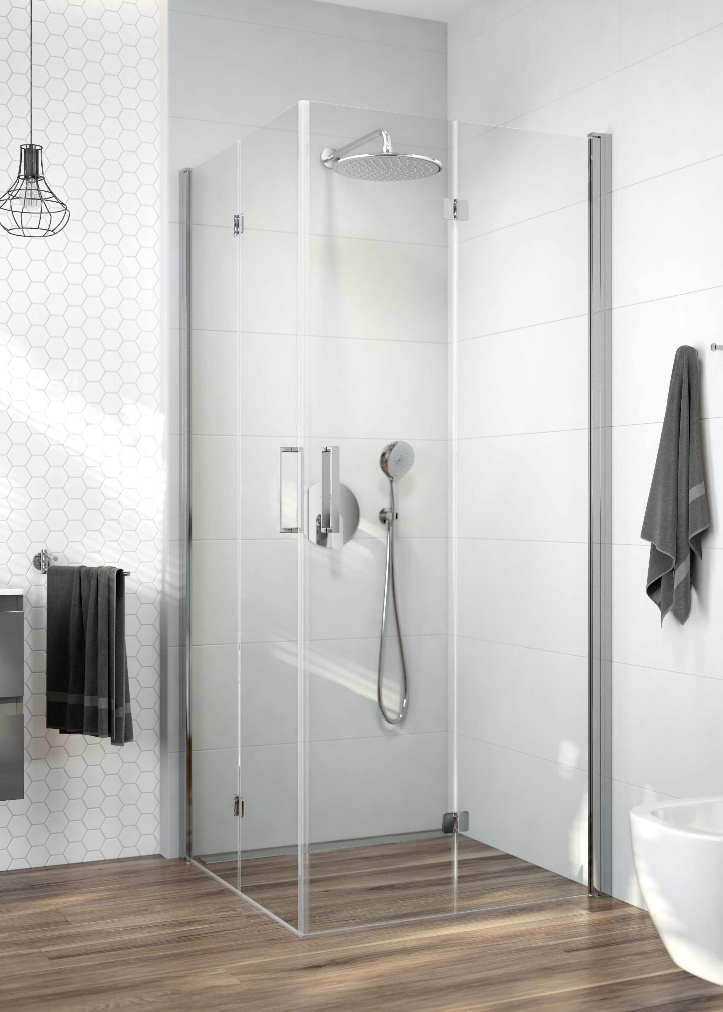 Oltens Sondera Lagan deszczownica 30 cm okrągła z ramieniem ściennym chrom 36013100 - Wysyłka w 24h