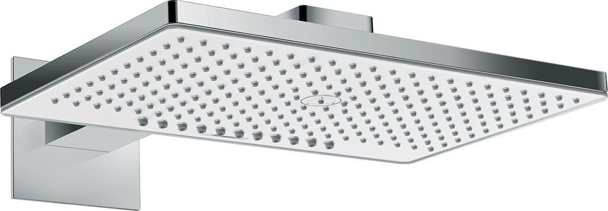 Hansgrohe Rainmaker Select EcoSmart deszczownica 46,6x30 cm z ramieniem prysznicowym biały/chrom 24015400